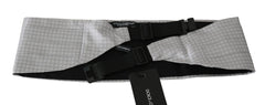 Dolce & Gabbana Elegant Gray Silk Cummerbund - Retail Flare