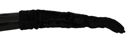Dolce & Gabbana Elegant Elbow Length Suede Gloves - Retail Flare