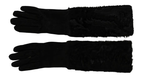 Dolce & Gabbana Elegant Elbow Length Suede Gloves - Retail Flare