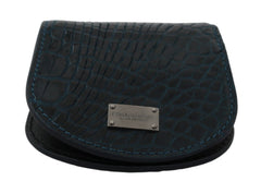 Dolce & Gabbana Exquisite Dark Blue Coin Case Wallet - Retail Flare