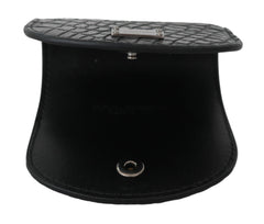 Dolce & Gabbana Sleek Black Leather Coin Case Wallet - Retail Flare