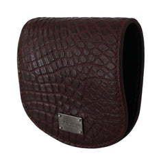 Dolce & Gabbana Refined Caimano Leather Coin Case - Retail Flare