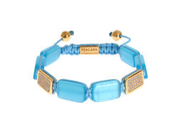 Nialaya Elegant Blue Opal & Diamond-Studded Bracelet - Retail Flare