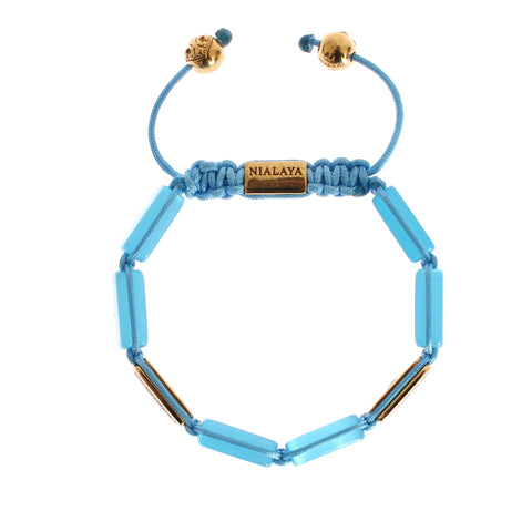 Nialaya Elegant Blue Opal & Diamond-Studded Bracelet - Retail Flare
