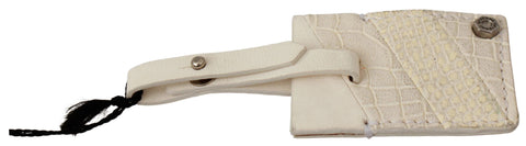 GF Ferre Elegant Beige Leather Keychain - Retail Flare