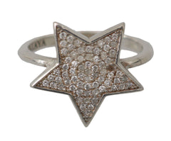 Nialaya Chic Silver CZ Crystal Women's Statement Ring - Retail Flare
