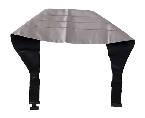 Dolce & Gabbana Elegant Gray Silk Cummerbund - Retail Flare
