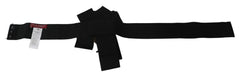 Dolce & Gabbana Elegant Black Crystal Waist Belt - Retail Flare