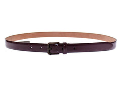 Dolce & Gabbana Elegant Purple Leather Belt - Retail Flare