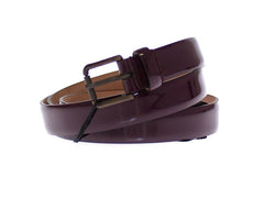 Dolce & Gabbana Elegant Purple Leather Belt - Retail Flare