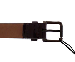 Dolce & Gabbana Elegant Purple Leather Belt - Retail Flare
