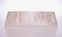 Dolce & Gabbana Elegant White Silk Cummerbund - Retail Flare