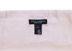 Dolce & Gabbana Elegant White Silk Cummerbund - Retail Flare