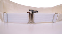 Dolce & Gabbana Elegant White Silk Cummerbund - Retail Flare