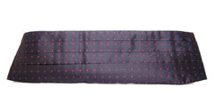 Dolce & Gabbana Elegant Silk Black Cummerbund with Red Polka Dots - Retail Flare