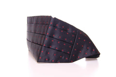 Dolce & Gabbana Elegant Silk Black Cummerbund with Red Polka Dots - Retail Flare