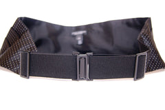 Dolce & Gabbana Elegant Black Silk Cummerbund with Polka Dots - Retail Flare