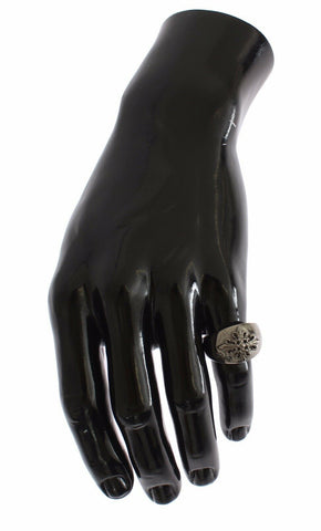 Nialaya Sterling Silver Rhodium Men's Statement Ring - Retail Flare