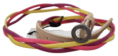 Costume National Multicolor Twisted Faux Leather Belt - Retail Flare