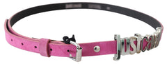 Just Cavalli Fuschia Pink Leather Waist Belt - Retail Flare