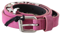 Just Cavalli Fuschia Pink Leather Waist Belt - Retail Flare