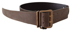 Ermanno Scervino Elegant Leather Fashion Belt in Rich Brown - Retail Flare