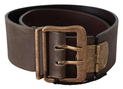 Ermanno Scervino Elegant Leather Fashion Belt in Rich Brown - Retail Flare