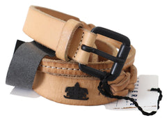 Scervino Street Elegant Brown Leather Fashion Belt - Retail Flare