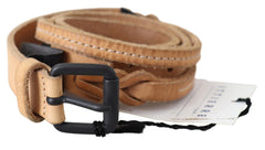 Scervino Street Elegant Brown Leather Fashion Belt - Retail Flare