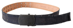 Ermanno Scervino Chic Blue Leather Waist Belt - Retail Flare