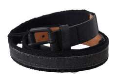 Ermanno Scervino Chic Black Leather Waist Belt - Retail Flare