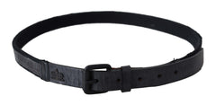 Ermanno Scervino Chic Black Leather Waist Belt - Retail Flare