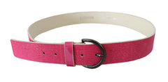 John Galliano Elegant Pink Leather Fashion Belt - Retail Flare