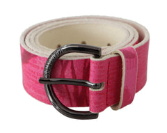 John Galliano Elegant Pink Leather Fashion Belt - Retail Flare