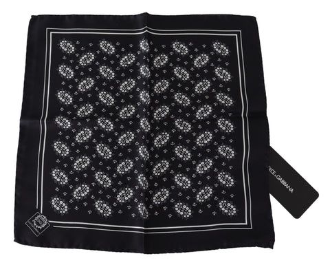 Dolce & Gabbana Elegant Silk Patterned Pocket Square - Retail Flare