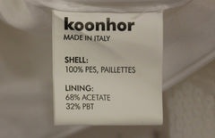Koonhor Elegant Sequined Pencil Skirt - Pristine White - Retail Flare