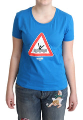 Moschino Chic Triangle Graphic Cotton Tee - Retail Flare