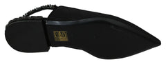 Dolce & Gabbana Elegant Silk Blend Slingback Flats with Crystals Dolce & Gabbana Retail Flare