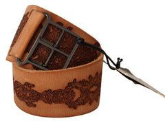 Scervino Street Classy Double Buckle Genuine Leather Belt - Retail Flare