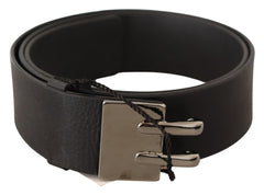 Costume National Elegant Black Leather Fashion Belt - Retail Flare