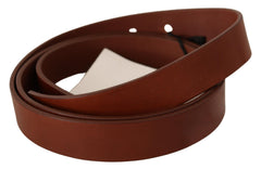 Costume National Elegant Brown Leather Fashion Belt - Retail Flare