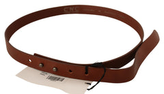 Costume National Elegant Brown Leather Fashion Belt - Retail Flare