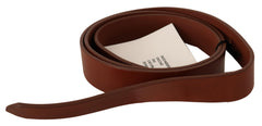 Costume National Elegant Brown Leather Fashion Belt - Retail Flare