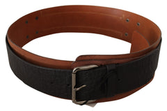 Costume National Elegant Dual-Tone Leather Fashion Belt - Retail Flare