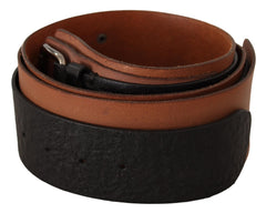 Costume National Elegant Dual-Tone Leather Fashion Belt - Retail Flare