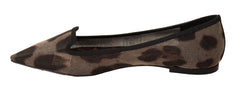 Dolce & Gabbana Elegant Leopard Print Flat Loafers - Retail Flare