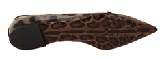 Dolce & Gabbana Elegant Leopard Print Flat Loafers - Retail Flare