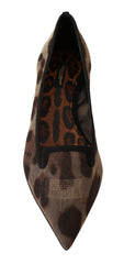 Dolce & Gabbana Elegant Leopard Print Flat Loafers - Retail Flare