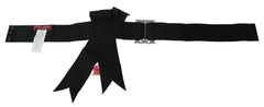 Dolce & Gabbana Elegant Floral Crystal Ribbon Waist Belt - Retail Flare