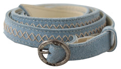 Costume National Chic Sky Blue Leather Belt - Buckle Up in Style - Retail Flare